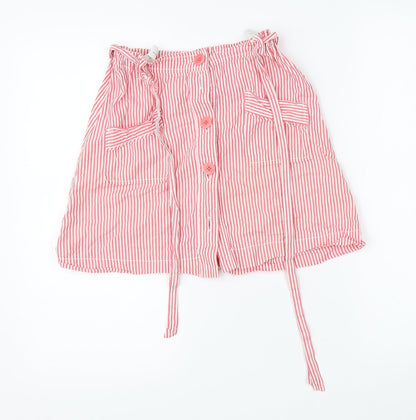 Country Road Womens Pink Striped  A-Line Skirt Size 10