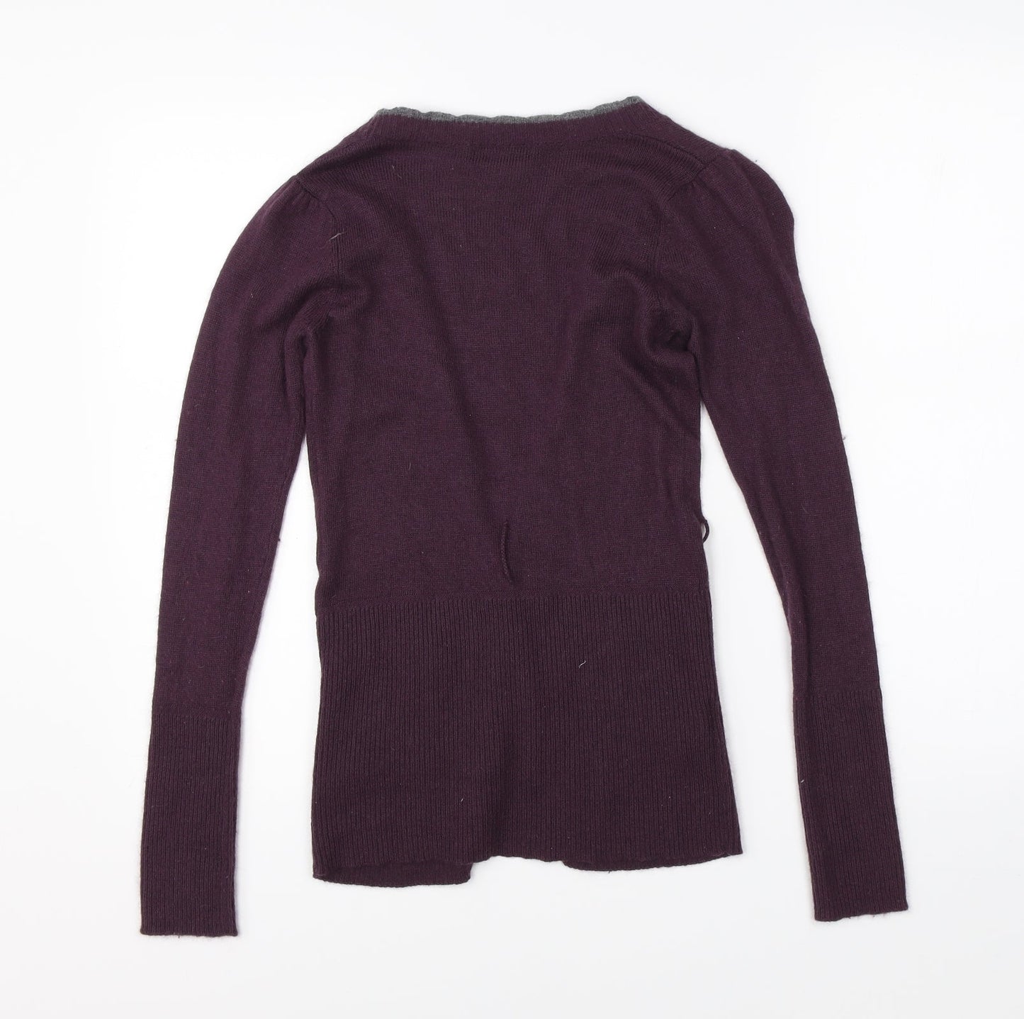 Womens UK Size S MNG Purple Cardigan Jumper