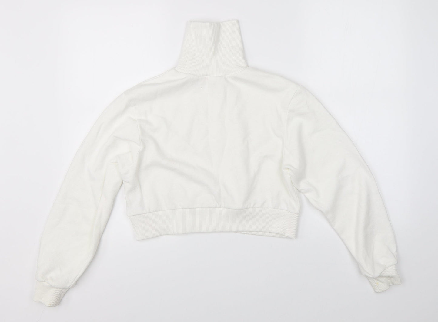 Miss Selfridge Womens White   Pullover Sweatshirt Size 4  - cropped