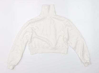 Miss Selfridge Womens White   Pullover Sweatshirt Size 4  - cropped