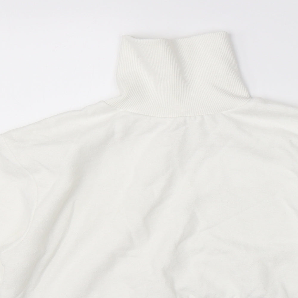 Miss Selfridge Womens White   Pullover Sweatshirt Size 4  - cropped