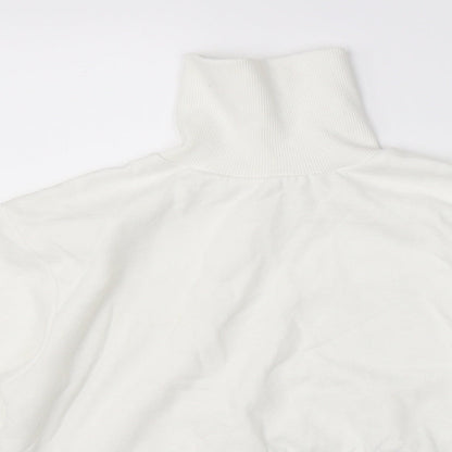 Miss Selfridge Womens White   Pullover Sweatshirt Size 4  - cropped