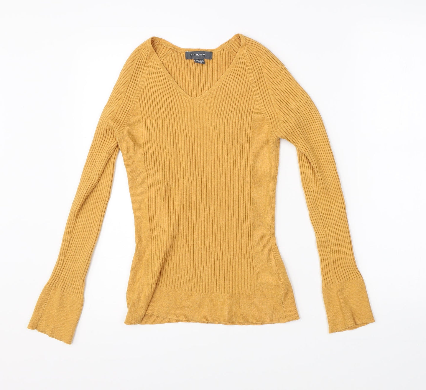 Primark Womens Yellow   Pullover Jumper Size M