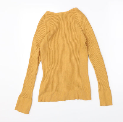 Primark Womens Yellow   Pullover Jumper Size M