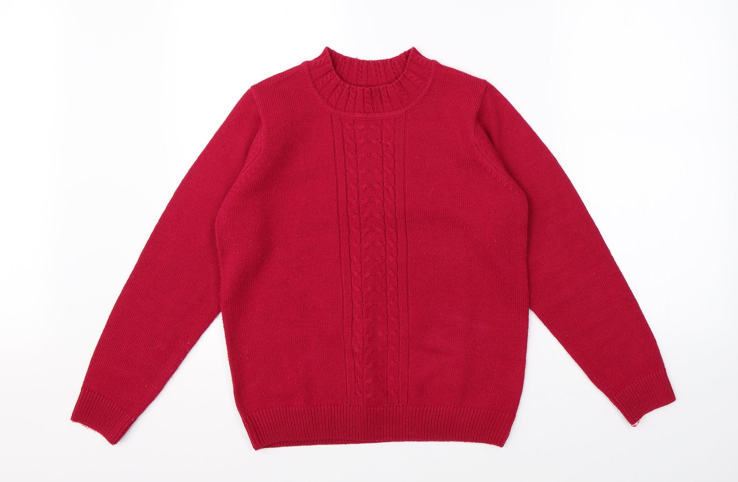 Womens UK Size S Isle Pink Pullover Jumper