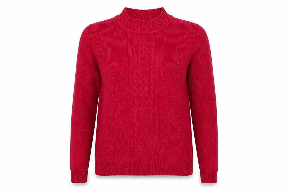 Womens UK Size S Isle Pink Pullover Jumper