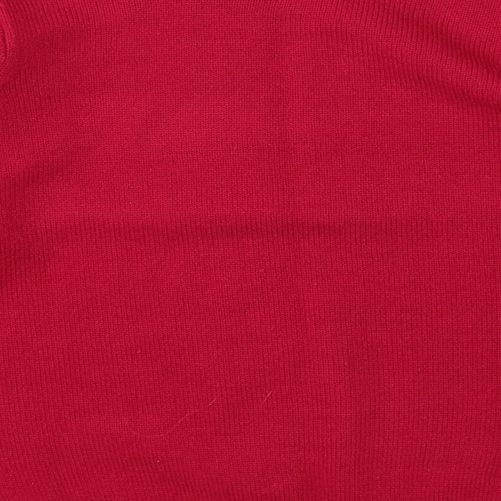 Womens UK Size S Isle Pink Pullover Jumper