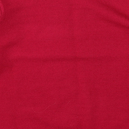 Womens UK Size S Isle Pink Pullover Jumper