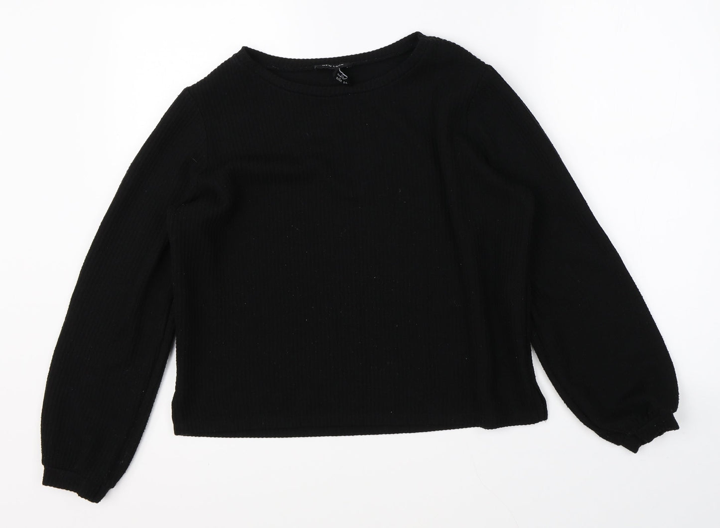 Womens UK Size M New Look Black Pullover Jumper