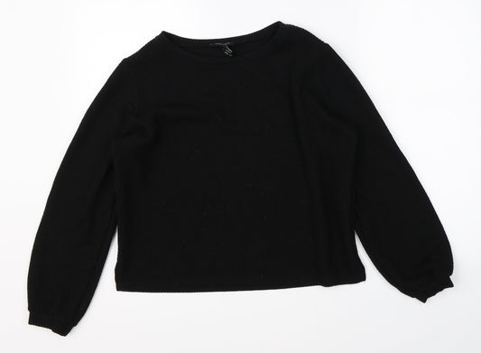 Womens UK Size M New Look Black Pullover Jumper