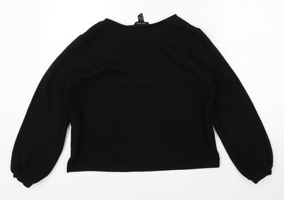 Womens UK Size M New Look Black Pullover Jumper