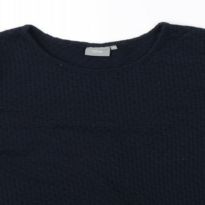 B Young Womens Blue   Basic Blouse Size M