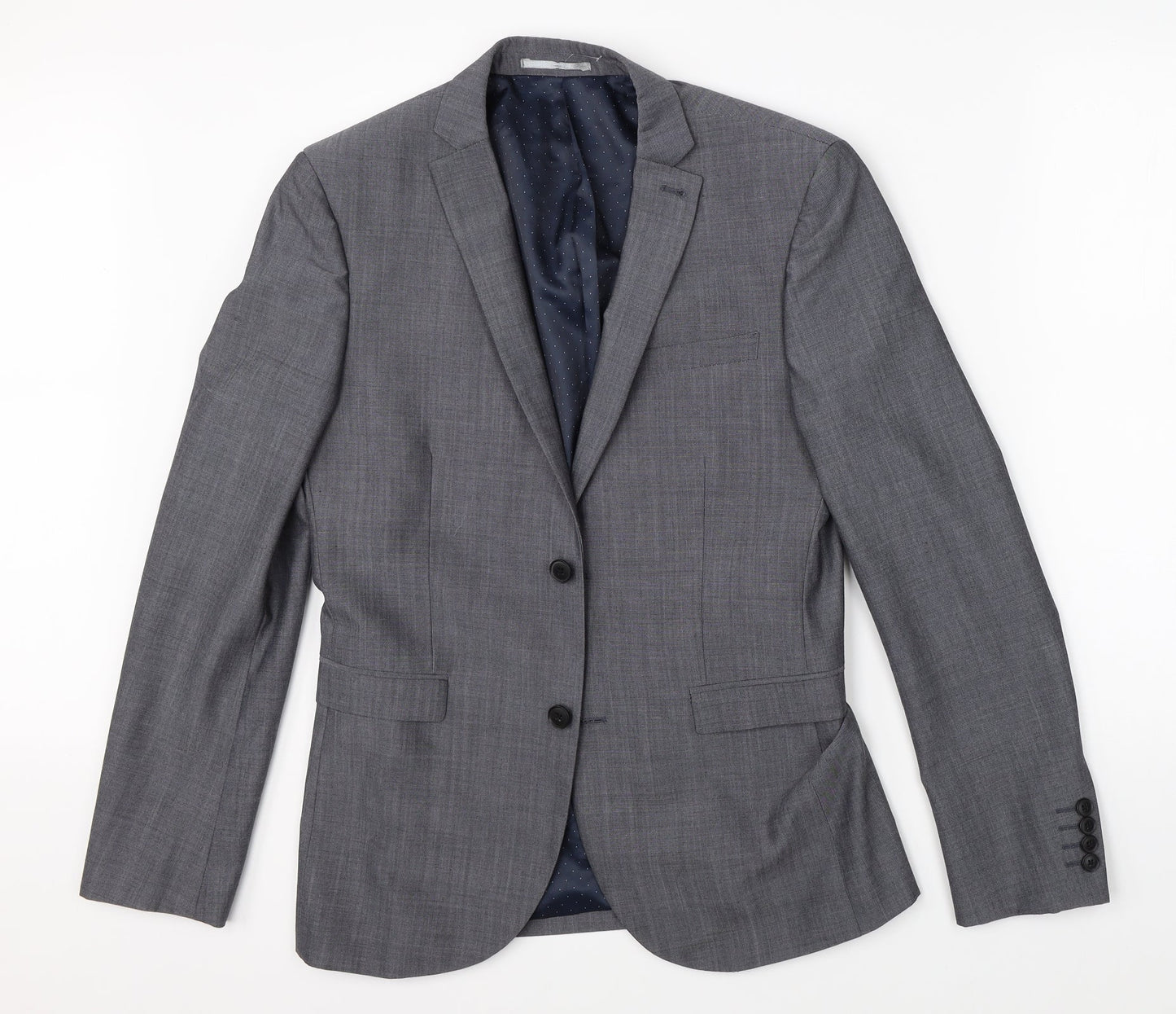 Mens UK Size 38 NEXT Regular Grey Suit Jacket