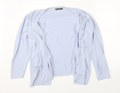 Womens UK Size XL Bonmarché Blue Cardigan Jumper