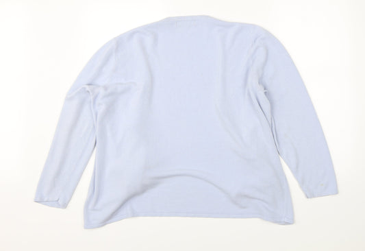 Womens UK Size XL Bonmarché Blue Cardigan Jumper