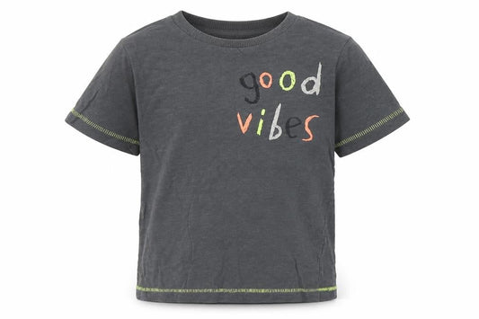 Front view of Tu Baby Grey Basic T-Shirt, size 12-18, Months
