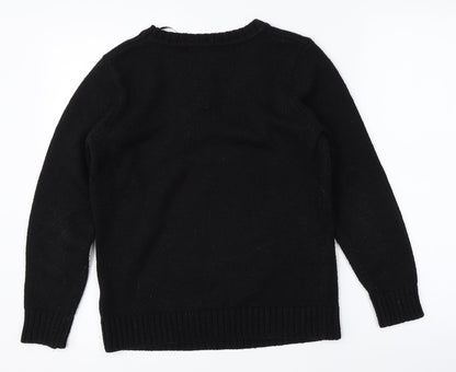 Collection Mens Black   Pullover Jumper Size S  - christmas