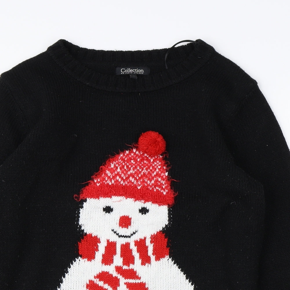 Collection Mens Black   Pullover Jumper Size S  - christmas