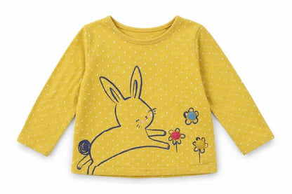 F&F Baby Yellow Polka Dot  Babydoll Pyjama Top Size 12-18 Months