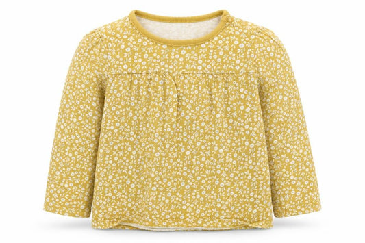 TU Girls Yellow Floral   Pyjama Top Size 12-18 Months