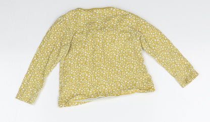 TU Girls Yellow Floral   Pyjama Top Size 12-18 Months