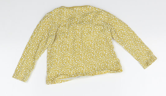 TU Girls Yellow Floral   Pyjama Top Size 12-18 Months