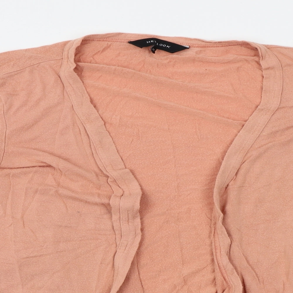 Womens UK Size 10 New Look Orange Cardigan Jumper