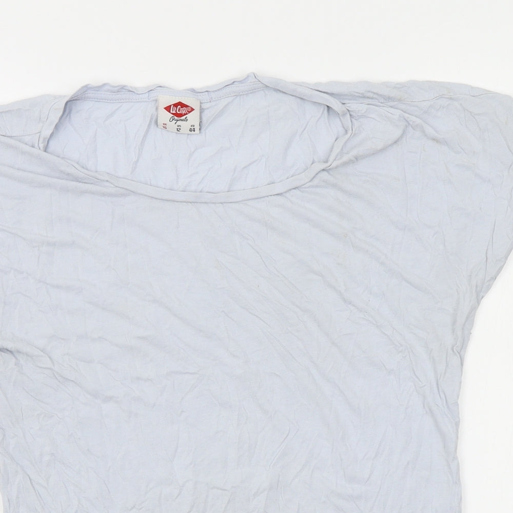 Womens UK Size 16 Lee Cooper Blue Basic T-Shirt