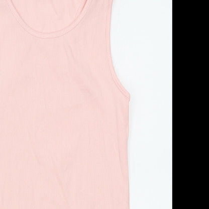 TU Girls Pink   Basic Tank Size 12 Years