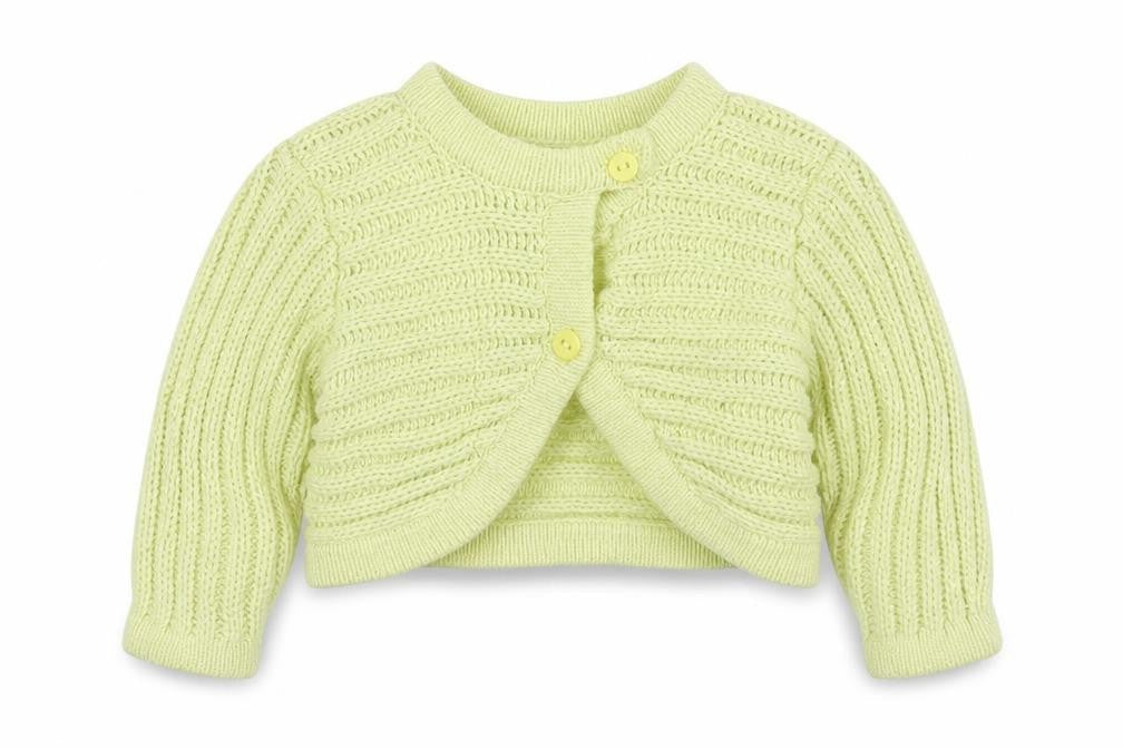 tout petits Girls Yellow   Cardigan Jumper Size 6-9 Months