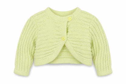 tout petits Girls Yellow   Cardigan Jumper Size 6-9 Months