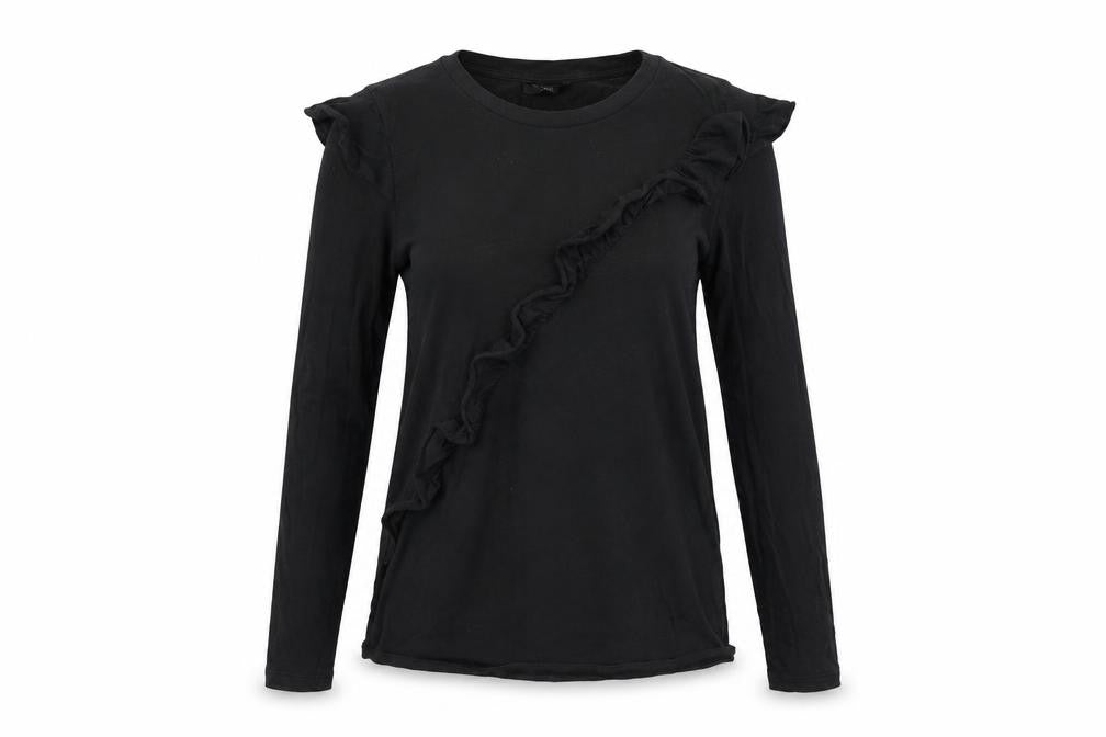 Womens UK Size 4 Topshop Black Basic T-Shirt
