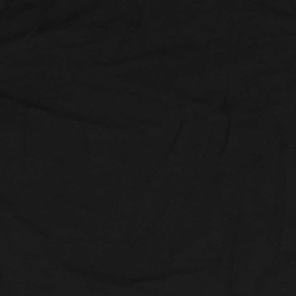 Womens UK Size 4 Topshop Black Basic T-Shirt
