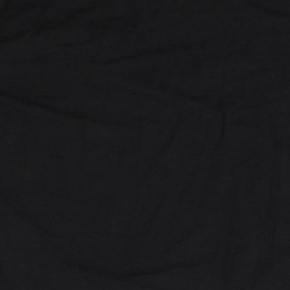 Womens UK Size 4 Topshop Black Basic T-Shirt