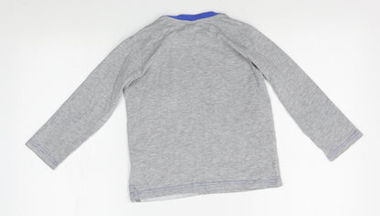 BHS Boys Grey   Basic T-Shirt Size 6-7 Years  - frozen, disney