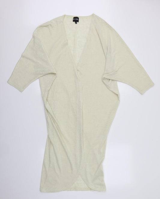 B. You Womens Yellow   Cardigan Jumper Size M