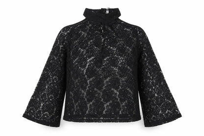 Womens UK Size 12 Influence Black Basic Blouse