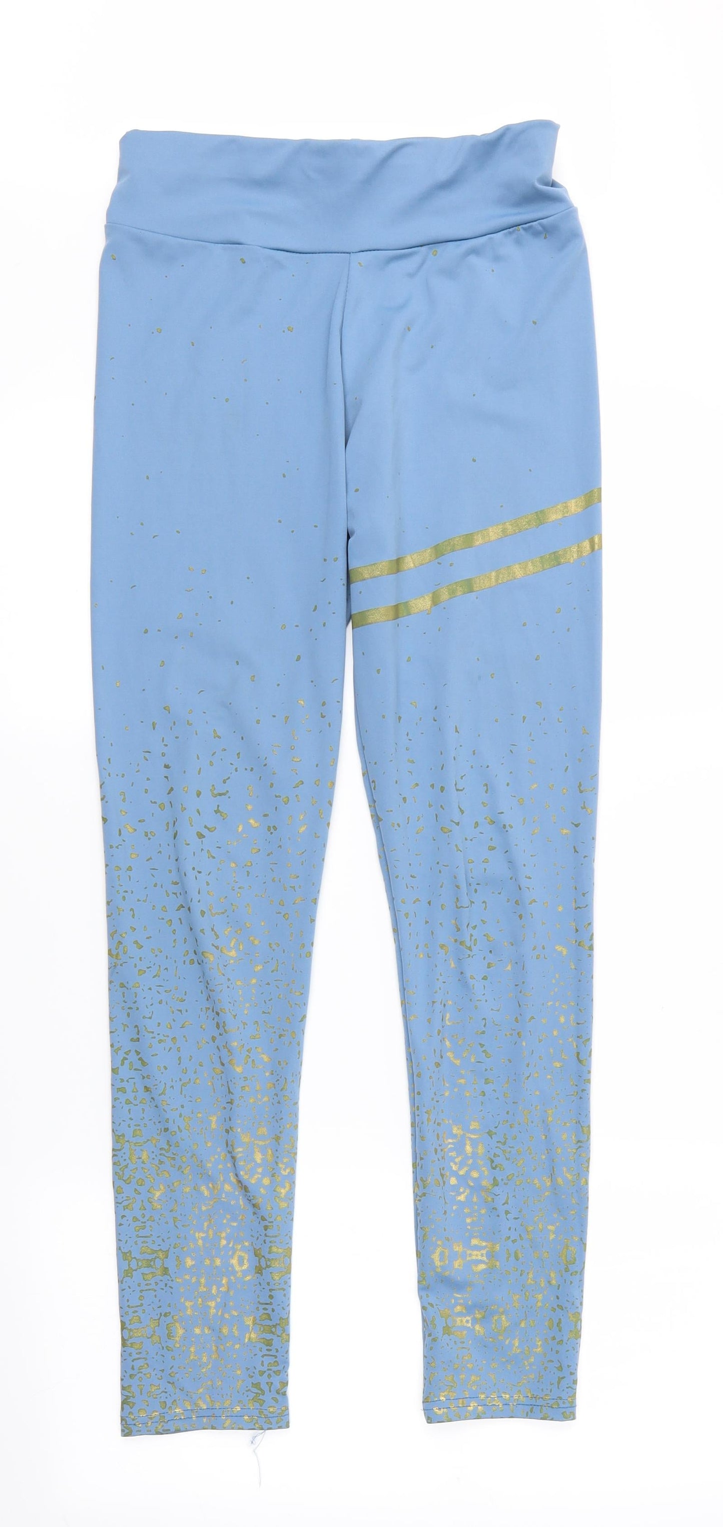 Womens UK Size  Preworn   Blue Leggings