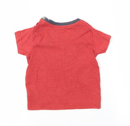 Nutmeg Boys Red   Basic T-Shirt Size 12-18 Months