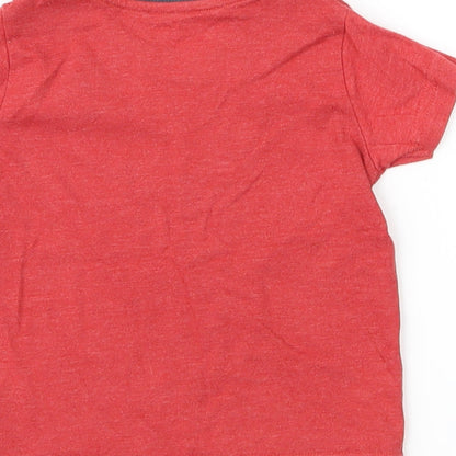 Nutmeg Boys Red   Basic T-Shirt Size 12-18 Months
