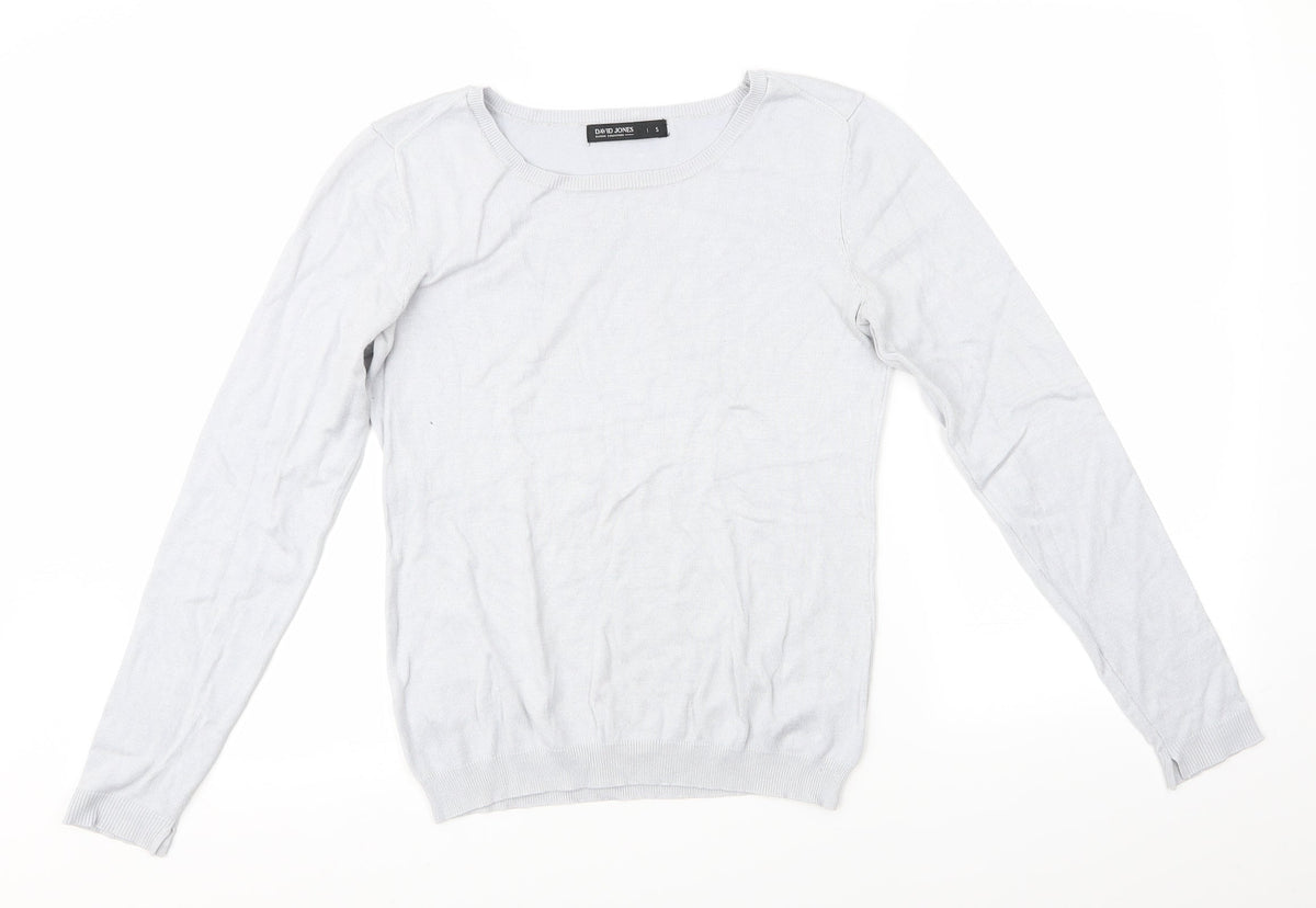 David Jones Mens Grey   Pullover Jumper Size S