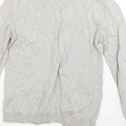 Primark Womens Grey  Knit Cardigan Jumper Size 12