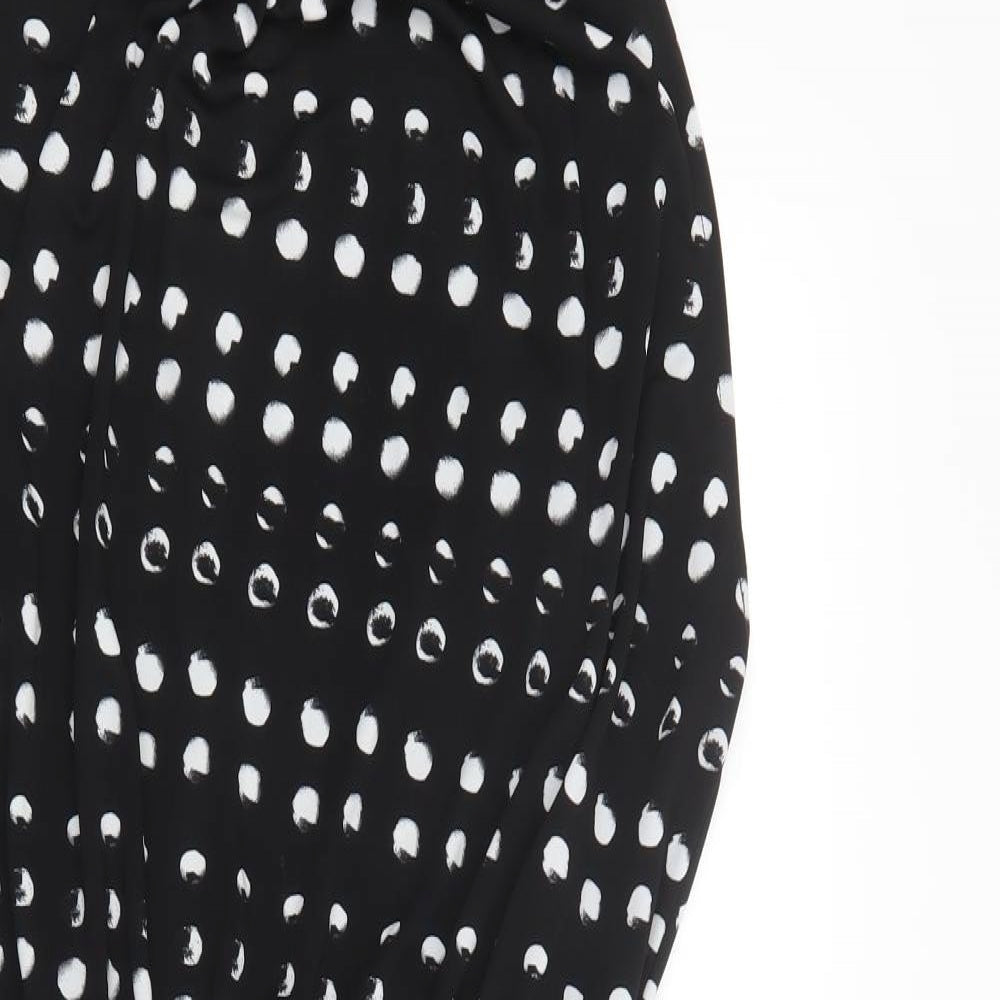 NEXT Womens Black Polka Dot  Pencil Dress  Size 8