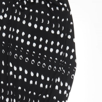 NEXT Womens Black Polka Dot  Pencil Dress  Size 8