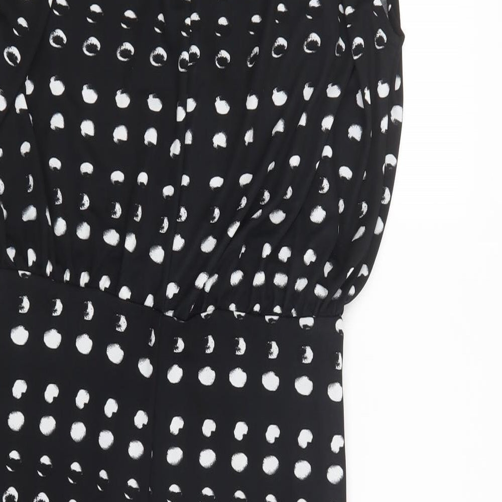 NEXT Womens Black Polka Dot  Pencil Dress  Size 8