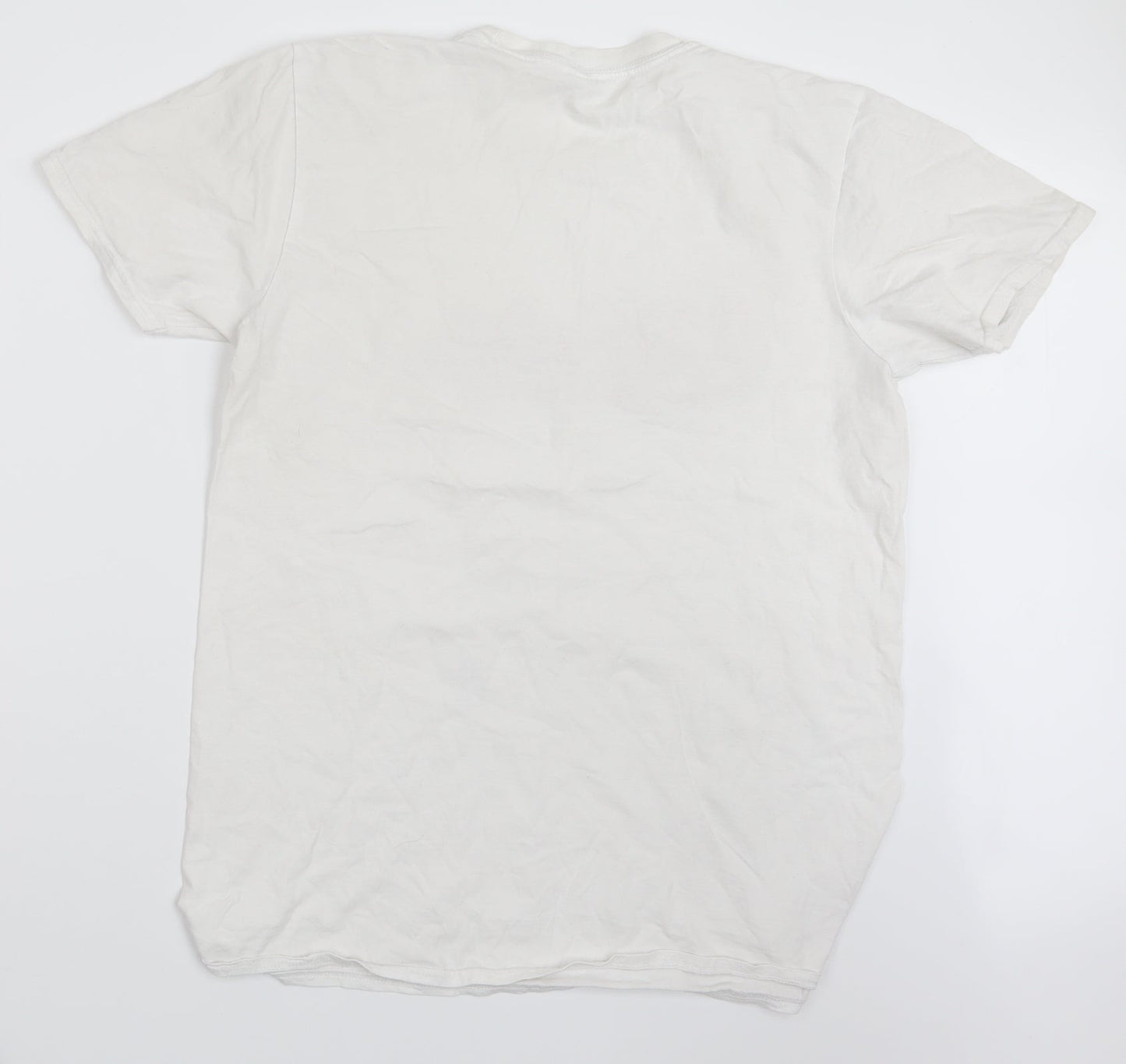 Womens UK Size L Gildan White Basic T-Shirt