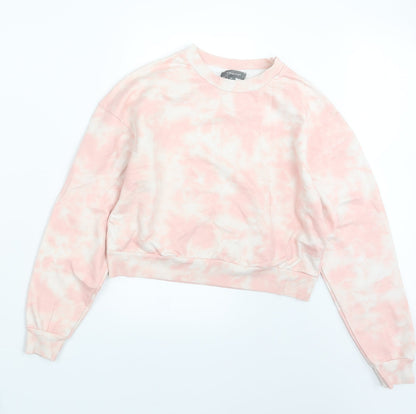 Primark Womens Pink Geometric  Pullover Jumper Size 4