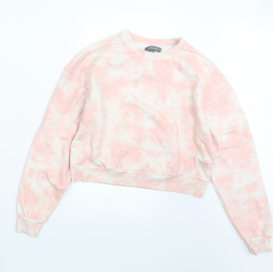 Primark Womens Pink Geometric  Pullover Jumper Size 4