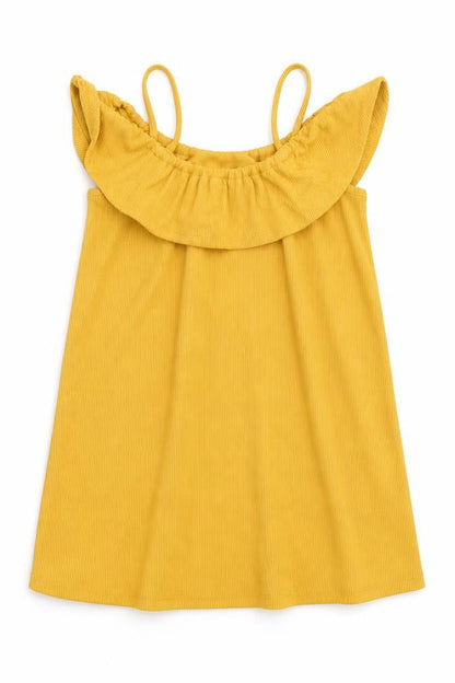 Matalan Girls Yellow   A-Line  Size 7 Years