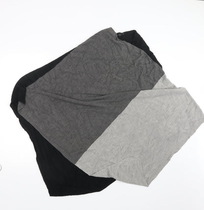 F&F Womens Black  Knit Cape Jumper One Size